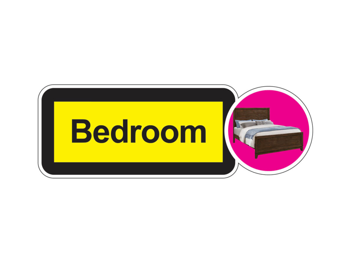 Bedroom Dementia Signage - For Dementia and Alzheimers Care