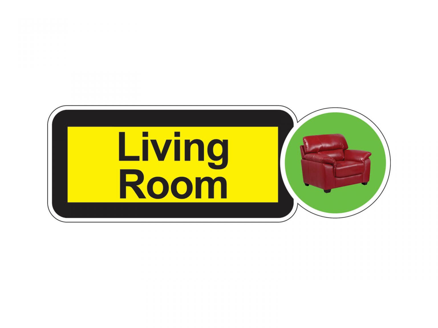 Living Room Dementia Signage For Dementia And Alzheimers Care 0430