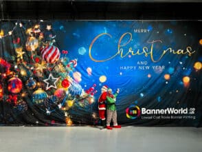 Large Custom printed Christmas backdrops