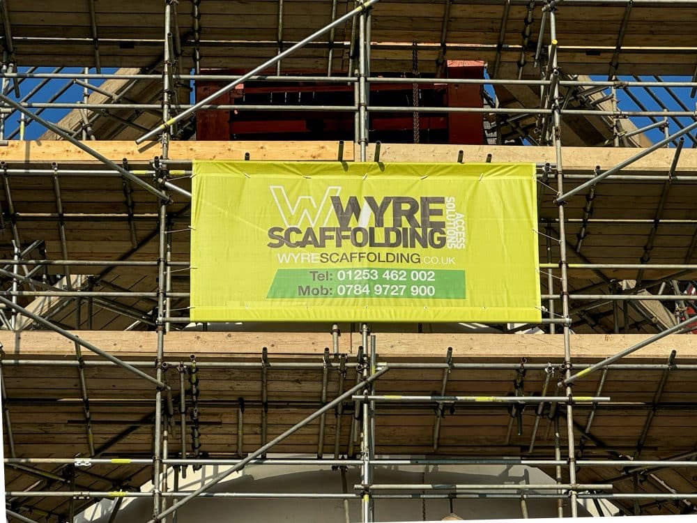 Printed mesh scaffold banners