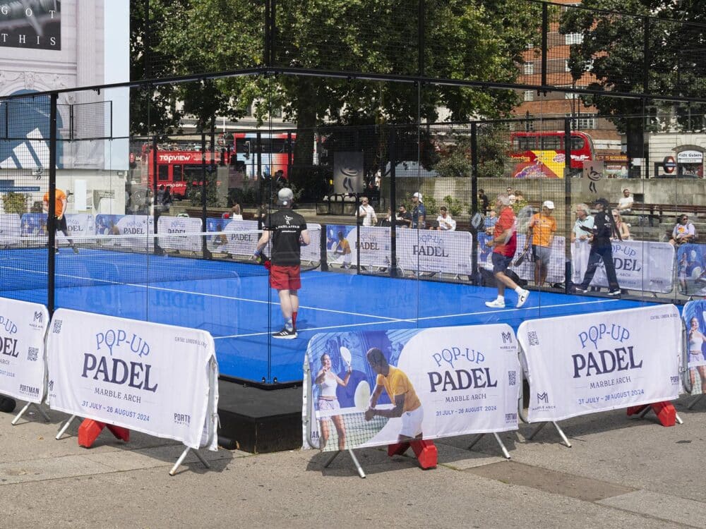 Printed crowd barrier jacket banners