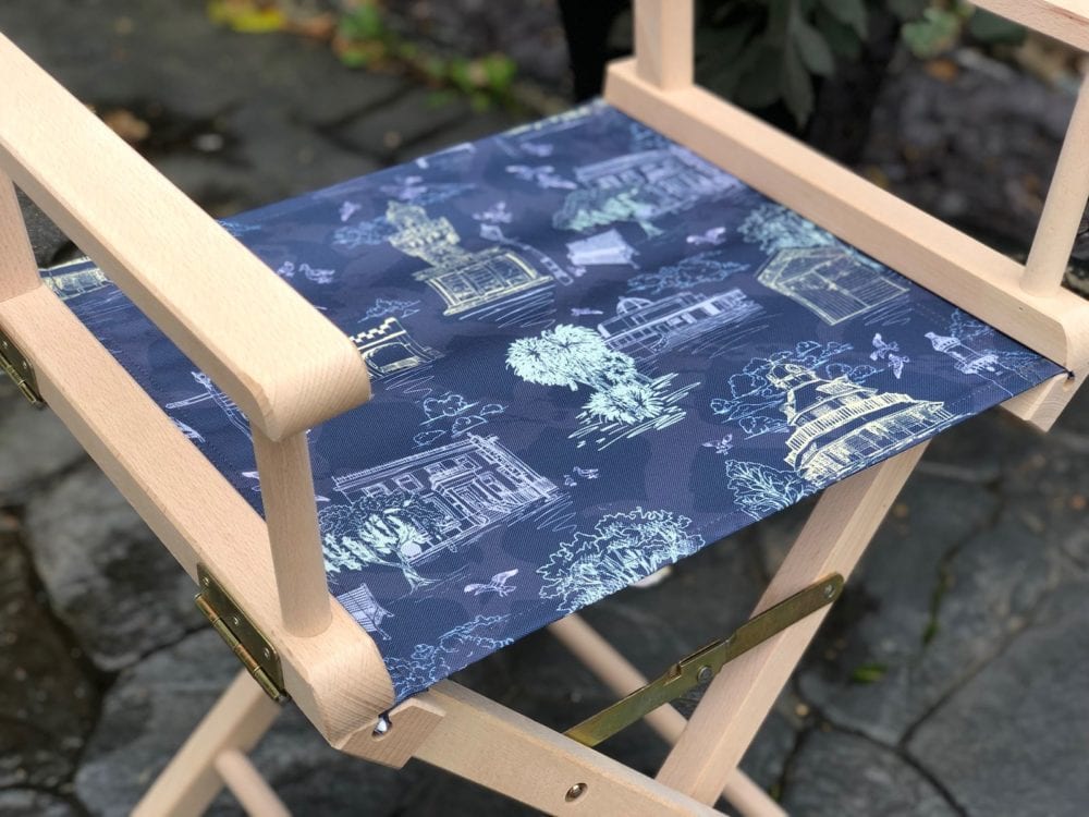 printed directors chair with my own design